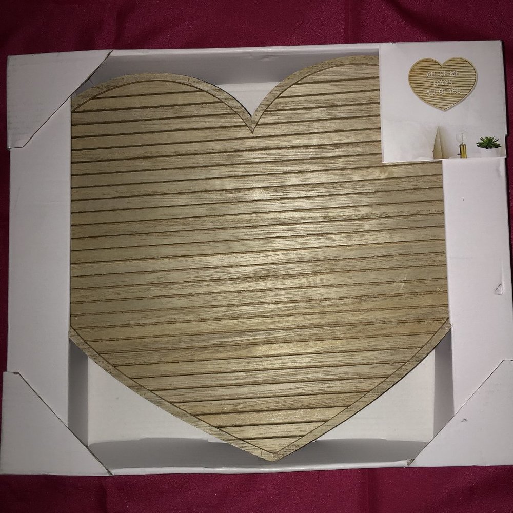 Heart Shaped Letter Board NEW